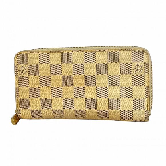Louis Vuitton Damier Azur Zippy Wallet N41660 White  Women's - Picture 1 of 16